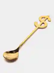 Золотой ложка доллар, сувенирная чайная ложка, нержавеющая сталь