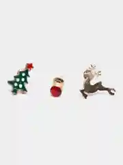 Комплект сережек на новый год и рождество, новогодние серьги