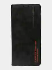 Красный чехол книжка Rich Boss для Tecno Spark 8C / GO 2022, экокожа, нубук, с визитницей