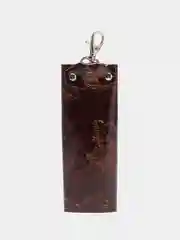 Коричневый ключница из натуральной кожи