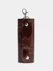 Коричневый ключница из натуральной кожи