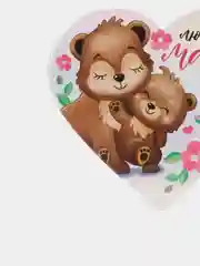 Серебряный магнит на холодильник для подарка на Новый год
