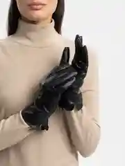 Перчатки женские кожаные