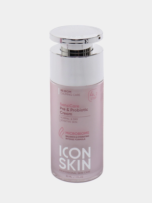 ICON SKIN Успокаивающий крем с комплексом пре&пробиотиков SensiCare, 30 мл