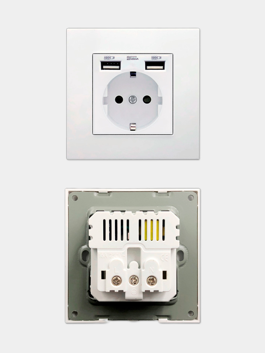 Розетка с USB портами купить по цене 650 ₽ в интернет-магазине Магнит Маркет
