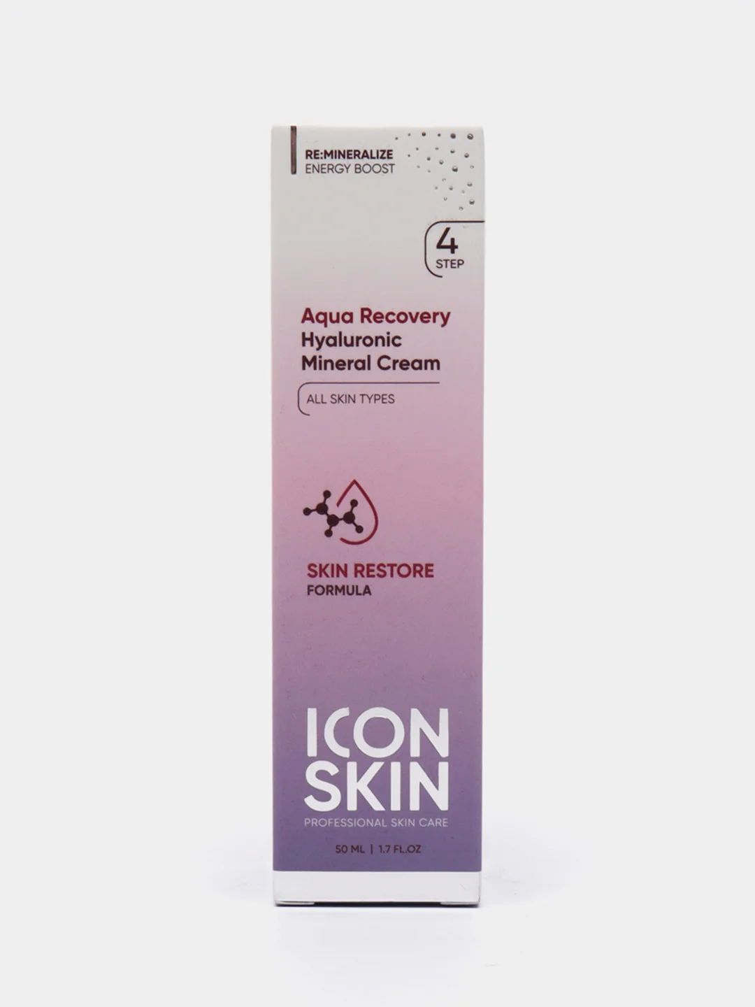 ICON SKIN Увлажняющий крем с гиалуроновой кислотой и минералами Aqua Recovery, 50 мл