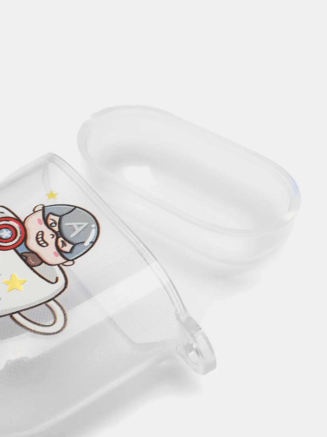 Хром чехол для наушников Apple AirPods 3 силиконовый прозрачный принт Nike / Найк