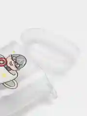 Хром чехол для наушников Apple AirPods 3 силиконовый прозрачный принт Nike / Найк