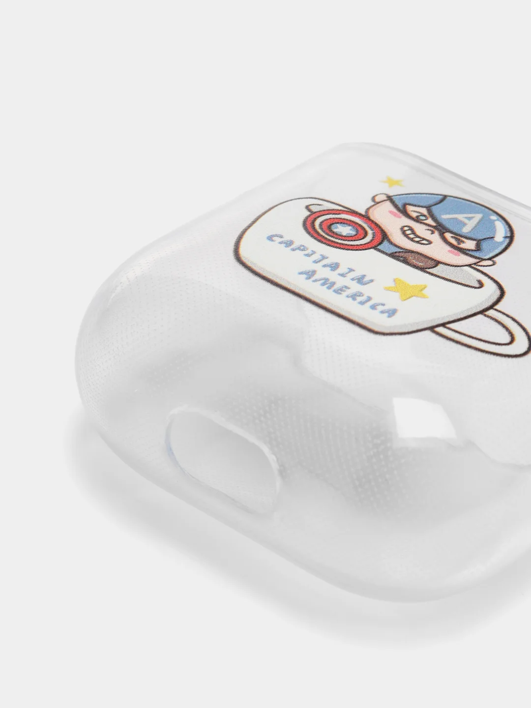 Хром чехол для наушников Apple AirPods 3 силиконовый прозрачный принт Nike / Найк