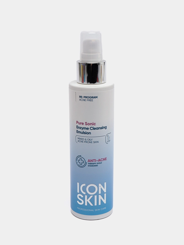 ICON SKIN Очищающая энзимная эмульсия для умывания Pure Sonic, 150 мл