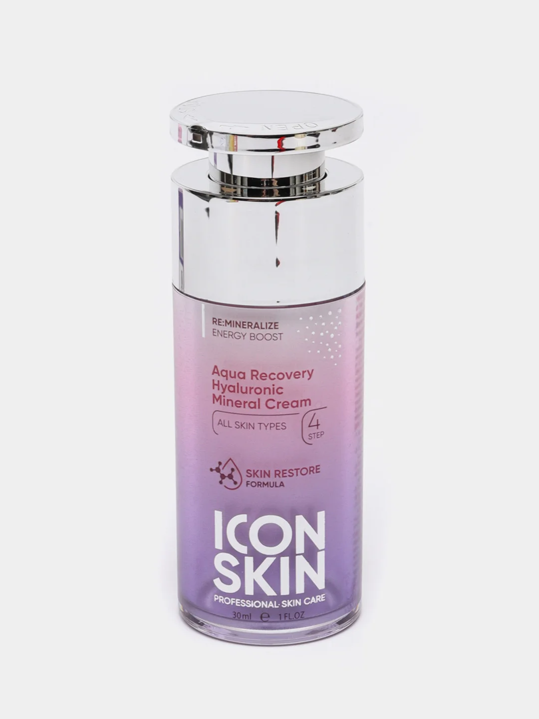 ICON SKIN Увлажняющий крем с гиалуроновой кислотой и минералами Aqua Recovery, 30 мл