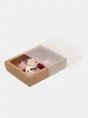 Коралловый меланж подарочный набор заколок, в крафтовой коробке