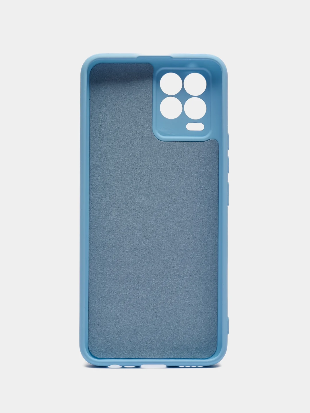 Голубой чехол Silicone Cover для Realme 8/8 Pro (Реалми 8/8 про), силиконовый
