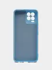 Голубой чехол Silicone Cover для Realme 8/8 Pro (Реалми 8/8 про), силиконовый