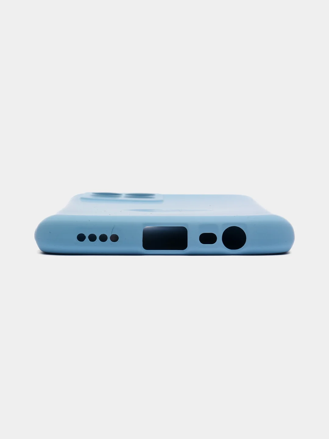 Голубой чехол Silicone Cover для Realme 8/8 Pro (Реалми 8/8 про), силиконовый
