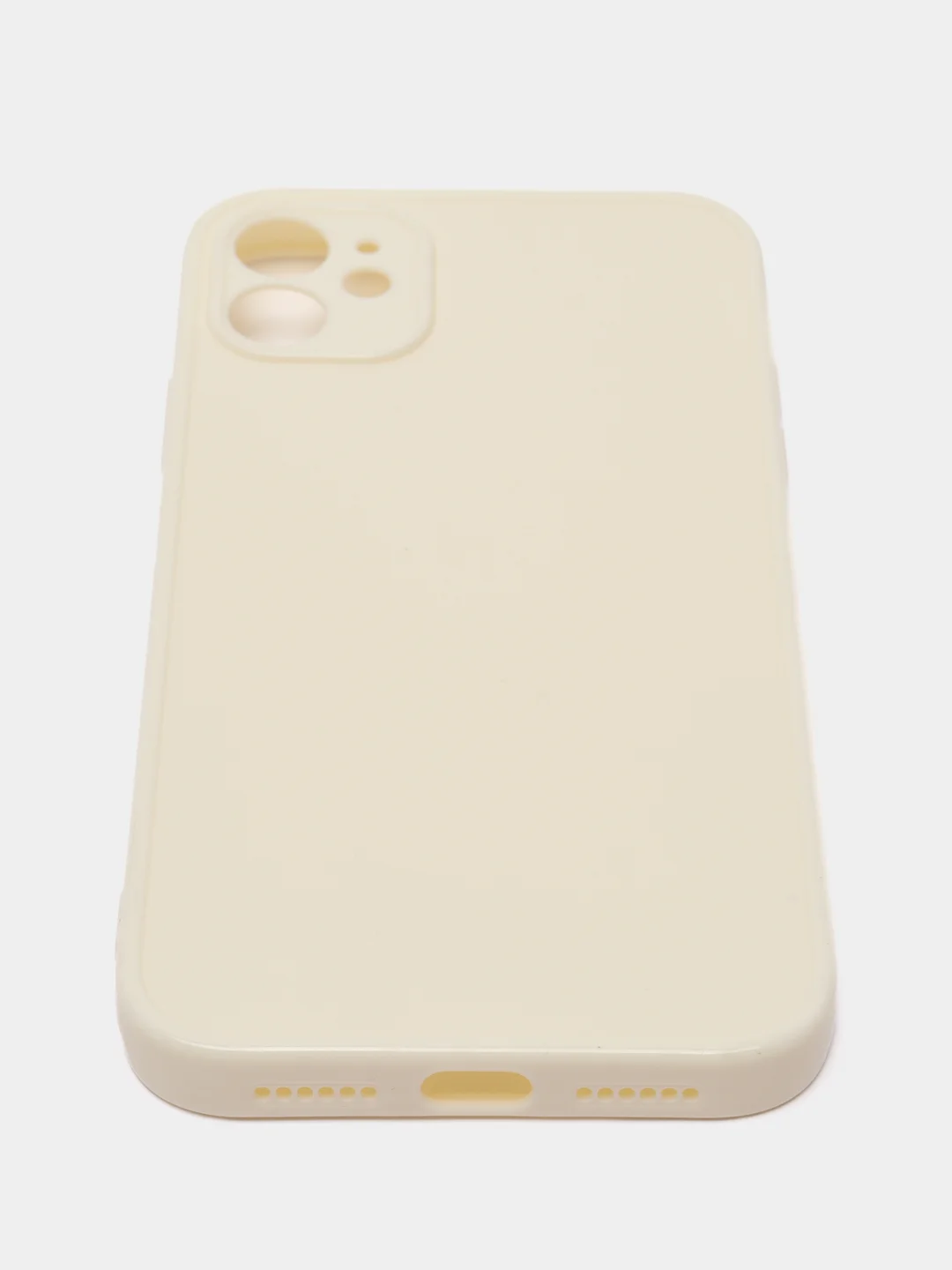 Белый силиконовый чехол на Iphone XR/11