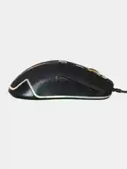 Черный мышь игровая компьютерная Oklick 965G RACER, с подсветкой проводная USB