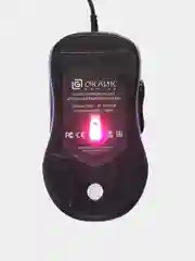 Черный мышь игровая компьютерная Oklick 965G RACER, с подсветкой проводная USB