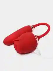 Алый вибратор "Розочка", силиконовый