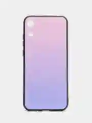 Серебряный градиентный чехол из закалённого стекла для Huawei Honor Play 8A / Enjoy 8A