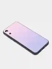 Серебряный градиентный чехол из закалённого стекла для Huawei Honor Play 8A / Enjoy 8A