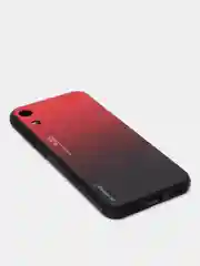 Коричневый градиентный чехол из закалённого стекла для Huawei Honor Play 8A / Enjoy 8A