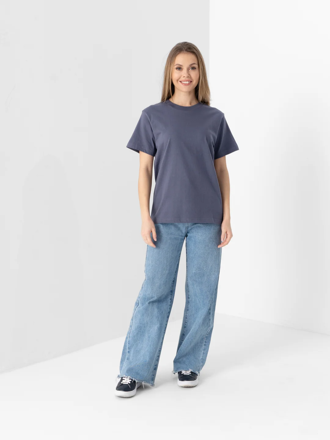 Серый футболка женская, мужская базовая, больших размеров, oversize, хлопковая