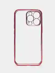 Красный чехол для iPhone 13 Pro Max mini силиконовый прозрачный айфон про макс мини