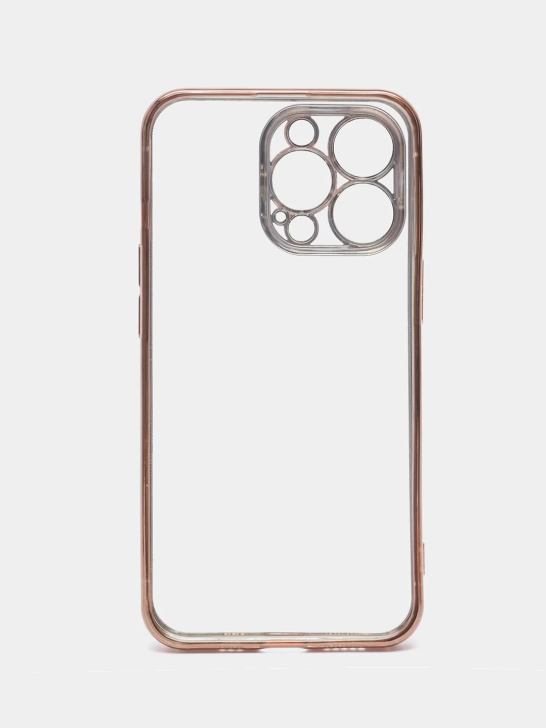 Золотой чехол для iPhone 13 Pro Max mini силиконовый прозрачный айфон про макс мини