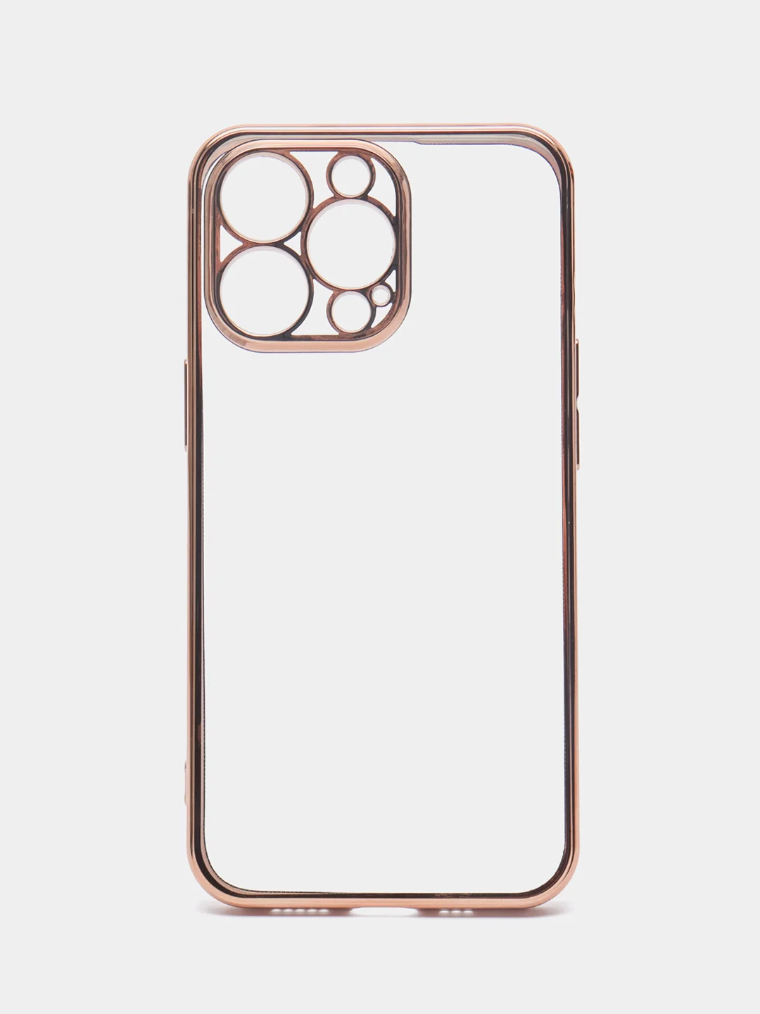 Золотой чехол для iPhone 13 Pro Max mini силиконовый прозрачный айфон про макс мини