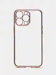 Золотой чехол для iPhone 13 Pro Max mini силиконовый прозрачный айфон про макс мини