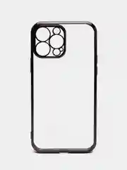 Черный чехол для iPhone 13 Pro Max mini силиконовый прозрачный айфон про макс мини