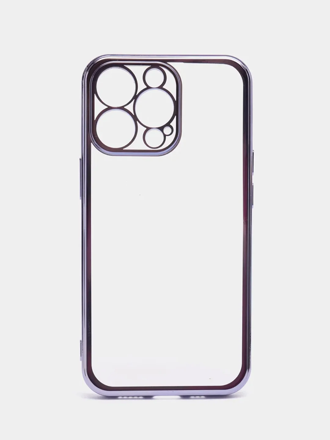Фиолетовый чехол для iPhone 13 Pro Max mini силиконовый прозрачный айфон про макс мини
