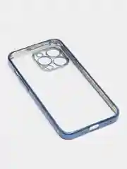 Синий чехол для iPhone 13 Pro Max mini силиконовый прозрачный айфон про макс мини