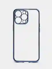 Синий чехол для iPhone 13 Pro Max mini силиконовый прозрачный айфон про макс мини