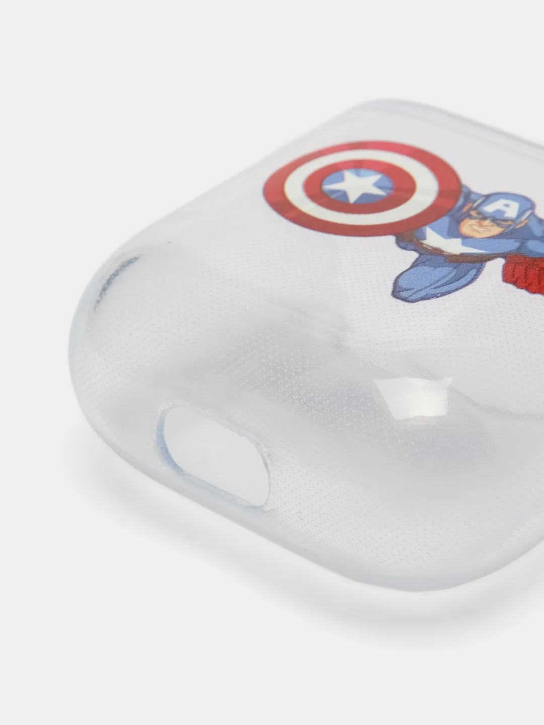 Темно-синий чехол для наушников Apple AirPods 1, 2, силиконовый прозрачный комикс супергерои