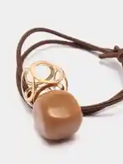 Бежевый меланж резинки для волос