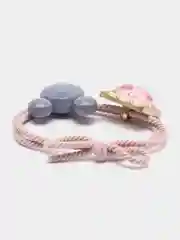 Бежевый меланж резинки для волос с микки маусом