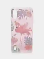 Чехол для Samsung A01 прозрачный с рисунками