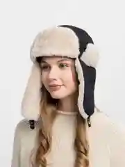 Черный шапка-ушанка