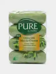 Бежевый мыло туалетное Pure, 4 х 85 г