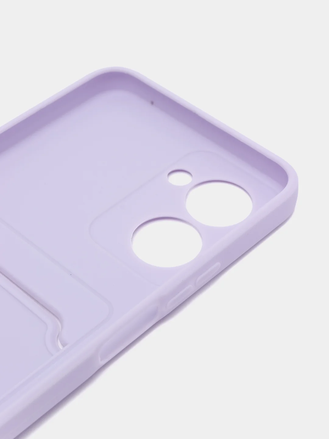 Лавандовый чехол REALME C33 с защитой камеры и карманом для пластиковой карты