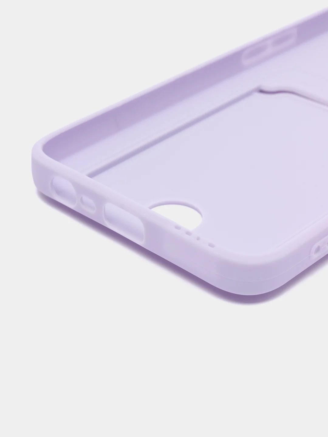 Лавандовый чехол REALME C33 с защитой камеры и карманом для пластиковой карты