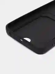 Черный чехол TECNO POVA 4 PRO с защитой камеры и карманом для пластиковой карты