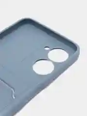 Серый чехол REALME C33 с защитой камеры и карманом для пластиковой карты
