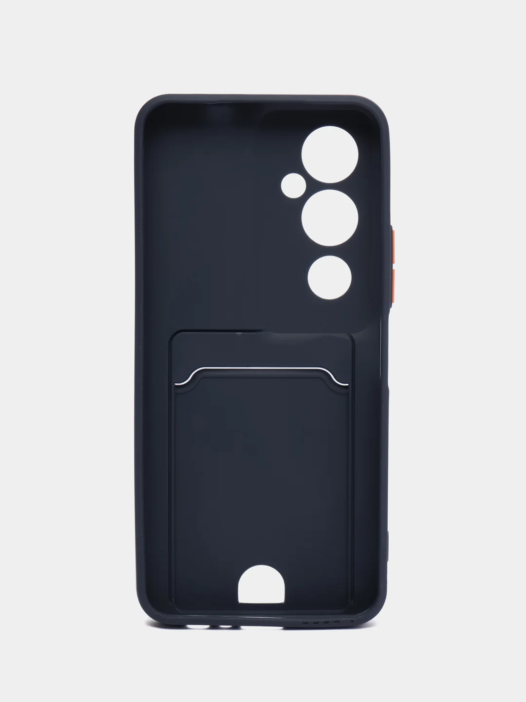 Темно-синий чехол TECNO POVA 4 PRO с защитой камеры и карманом для пластиковой карты