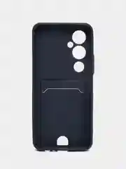 Темно-синий чехол TECNO POVA 4 PRO с защитой камеры и карманом для пластиковой карты