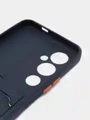 Темно-синий чехол TECNO POVA 4 PRO с защитой камеры и карманом для пластиковой карты