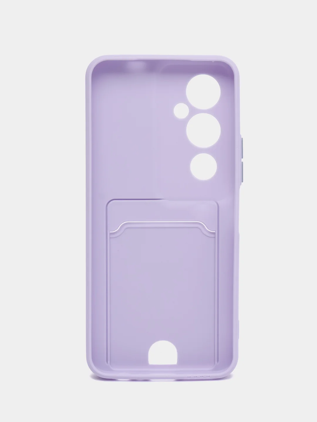 Лавандовый чехол TECNO POVA 4 PRO с защитой камеры и карманом для пластиковой карты