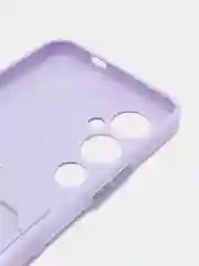 Лавандовый чехол TECNO POVA 4 PRO с защитой камеры и карманом для пластиковой карты